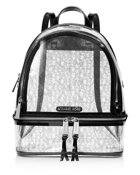 michael kors rucksack bag|Michael Kors clear backpack.